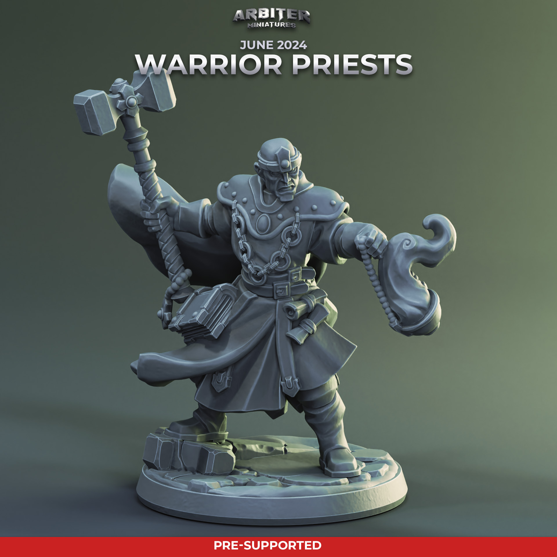 Pre-supported Warrior Priest Male 01